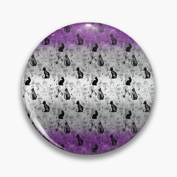 Item preview, Greysexual Pride Black Cat Witchy Magic Design designed and sold by Travelslightly.