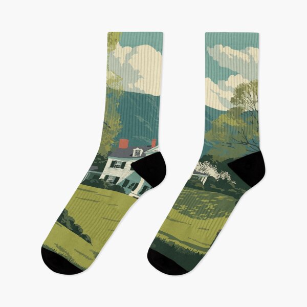 Item preview, Mount Vernon Virginia Retro Travel Design | George Washington's Estate Art designed and sold by TuncGK.