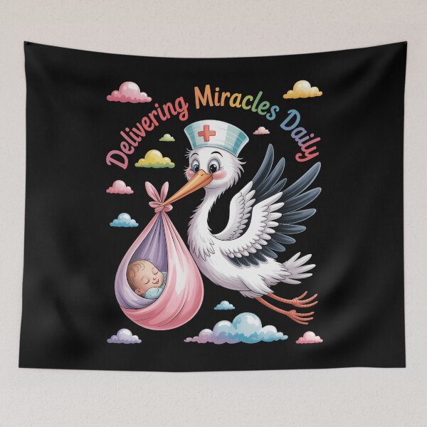 Item preview, Rainbow Labor and Delivery Nurse designed and sold by WalshDrawnLaugh.