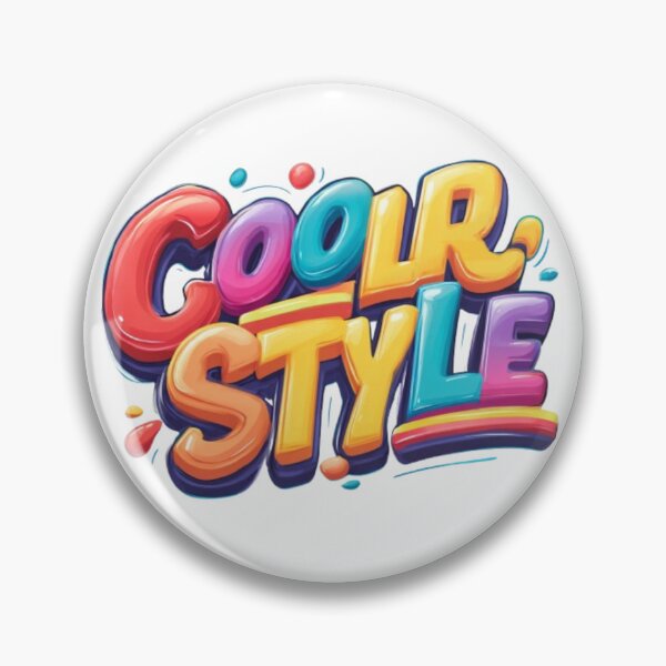 Item preview, Cool Style – Colorful Typography Design designed and sold by AlexLineArt.