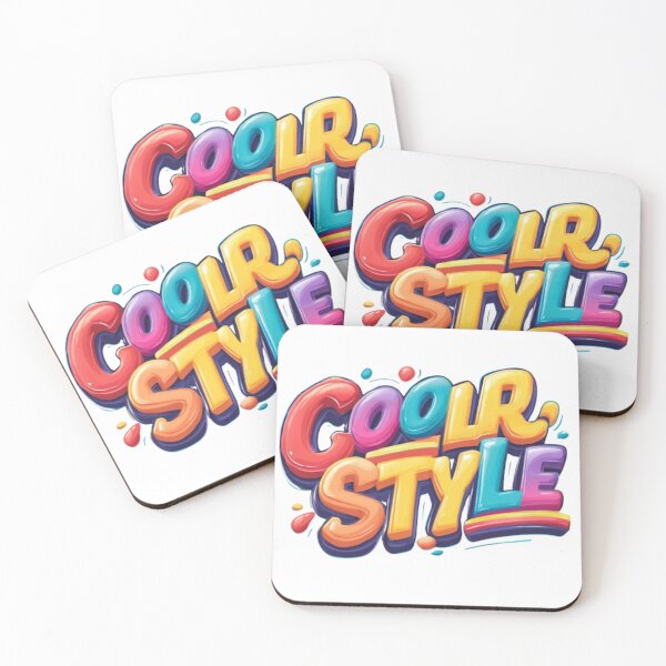 Item preview, Cool Style – Colorful Typography Design designed and sold by AlexLineArt.