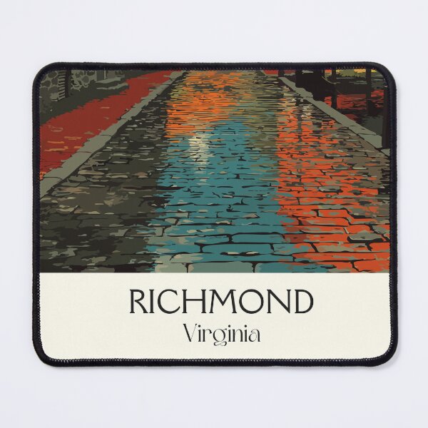 Item preview, Richmond Virginia Retro Travel Design | RVA Autumn Street Scene Art designed and sold by TuncGK.