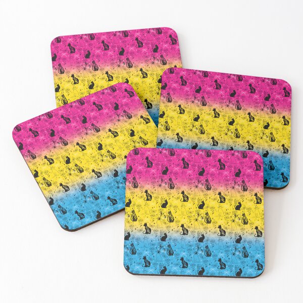 Item preview, Pansexual Pride Black Cat Witchy Magic Design designed and sold by Travelslightly.
