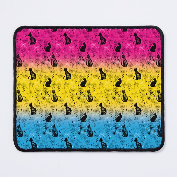 Item preview, Pansexual Pride Black Cat Witchy Magic Design designed and sold by Travelslightly.