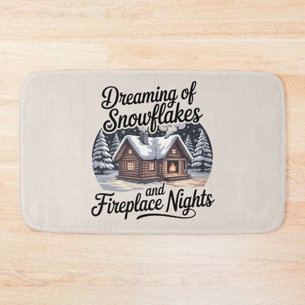 Item preview, Dreaming of Snowflakes and Fireplace Nights – Cozy Winter Vibes designed and sold by Jollys-ArtShop.