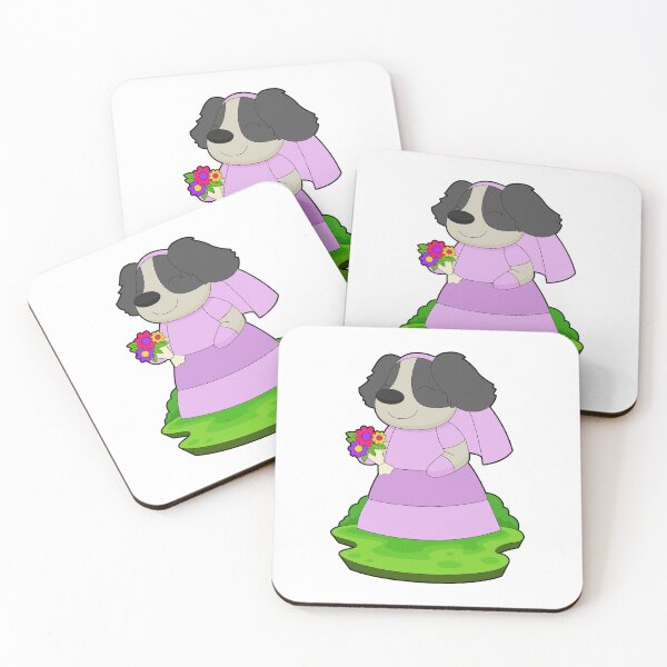 Item preview, Dog Bride Bunch of flowers Wedding designed and sold by Snabdesign84.