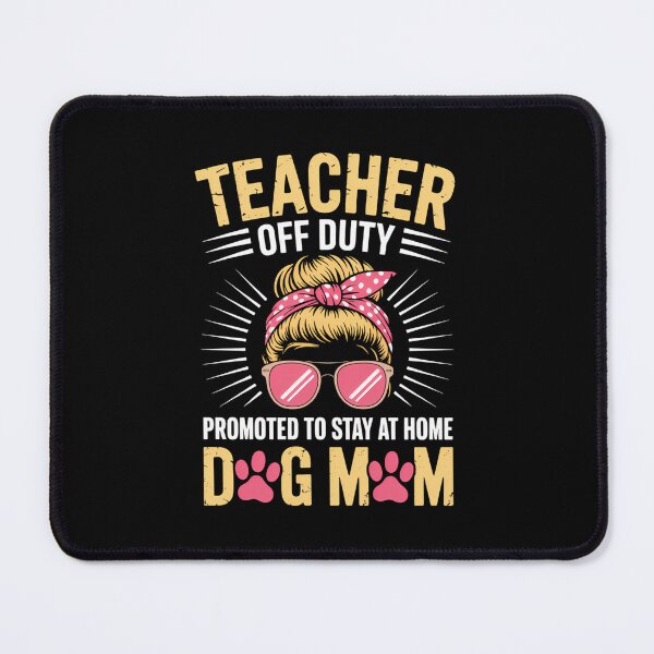 Item preview, Teacher Dog Lovers Messy Bun designed and sold by WalshDrawnLaugh.