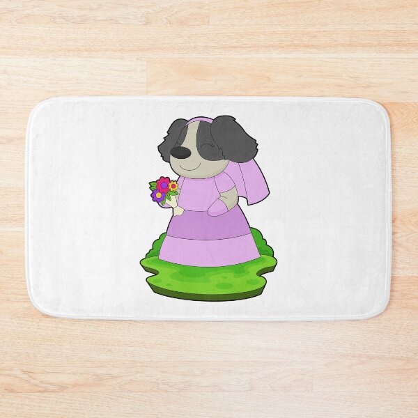 Item preview, Dog Bride Bunch of flowers Wedding designed and sold by Snabdesign84.