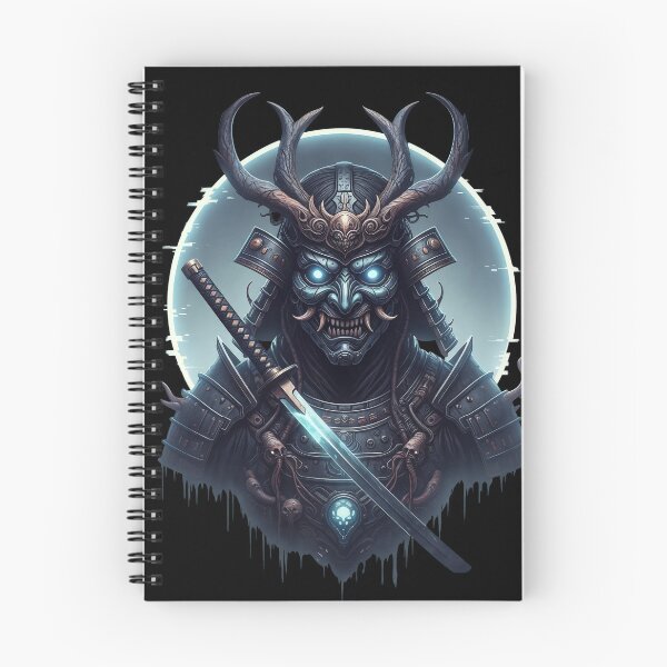 Item preview, Cyberpunk Samurai Warrior – Neon Mask & Katana Bust designed and sold by SajQ.