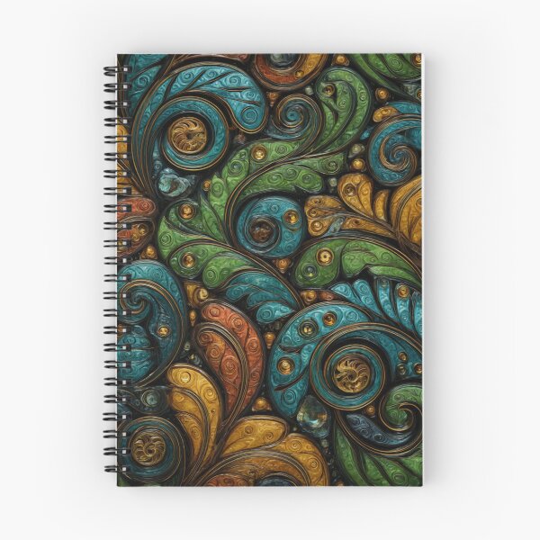 Item preview, New Zealand Māori Paua Pattern Koru Design 473 designed and sold by GrinGalore.