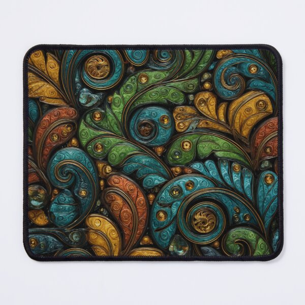 Item preview, New Zealand Māori Paua Pattern Koru Design 473 designed and sold by GrinGalore.