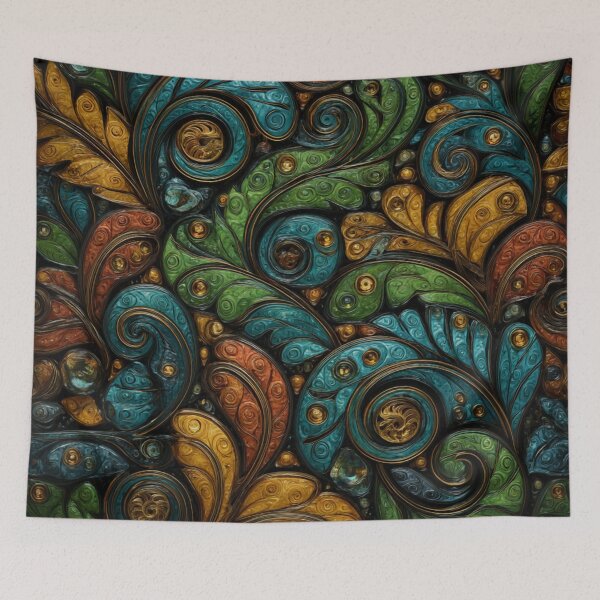 Item preview, New Zealand Māori Paua Pattern Koru Design 473 designed and sold by GrinGalore.
