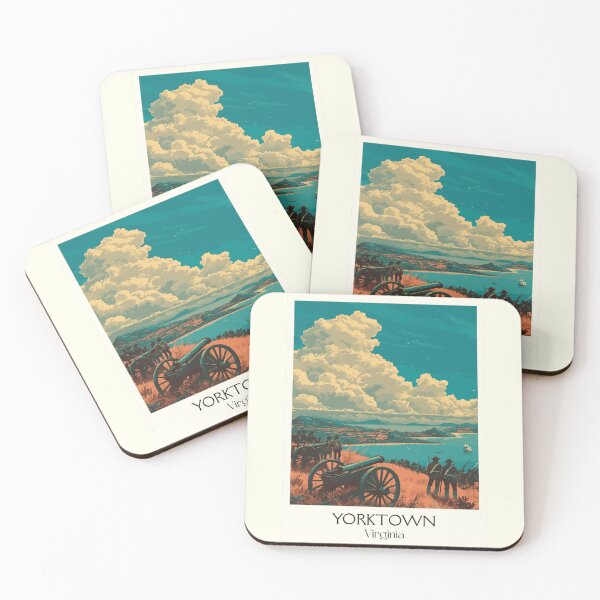 Item preview, Yorktown Virginia Retro Travel Art | Revolutionary War Battlefield Design designed and sold by TuncGK.