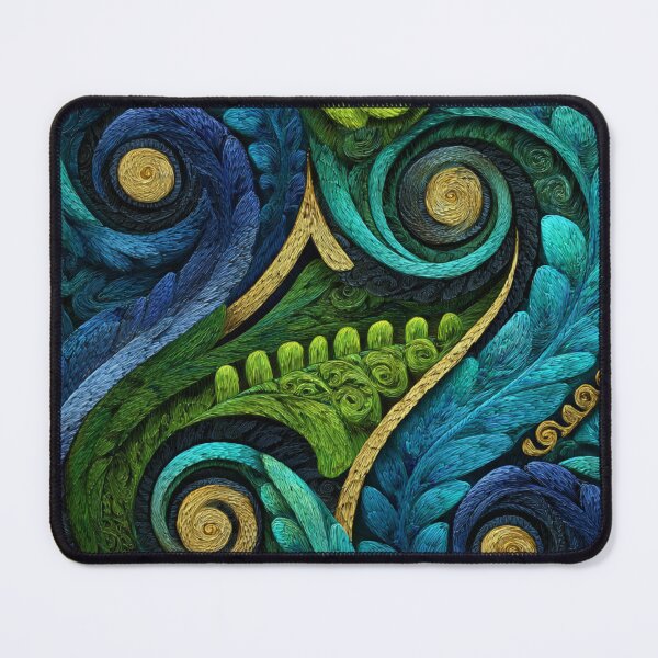 Item preview, New Zealand Māori Paua Pattern Koru Design 474 designed and sold by GrinGalore.