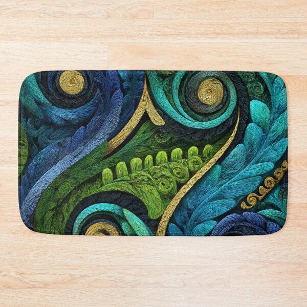 Item preview, New Zealand Māori Paua Pattern Koru Design 474 designed and sold by GrinGalore.