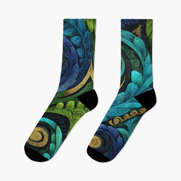 Item preview, New Zealand Māori Paua Pattern Koru Design 474 designed and sold by GrinGalore.