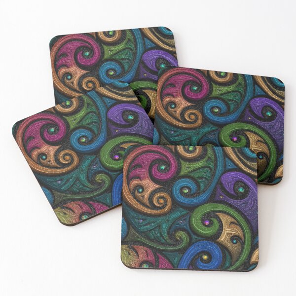 Item preview, New Zealand Māori Paua Pattern Koru Design 475 designed and sold by GrinGalore.