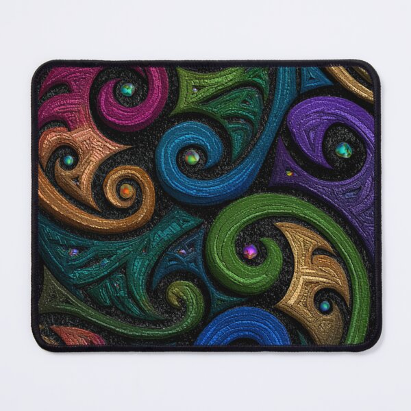 Item preview, New Zealand Māori Paua Pattern Koru Design 475 designed and sold by GrinGalore.