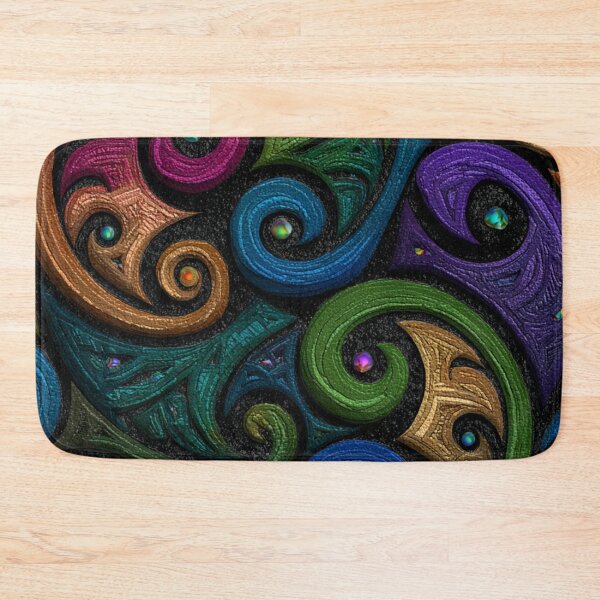 Item preview, New Zealand Māori Paua Pattern Koru Design 475 designed and sold by GrinGalore.