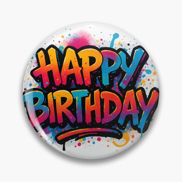 Item preview, Happy Birthday designed and sold by The Woven Wardrobe.
