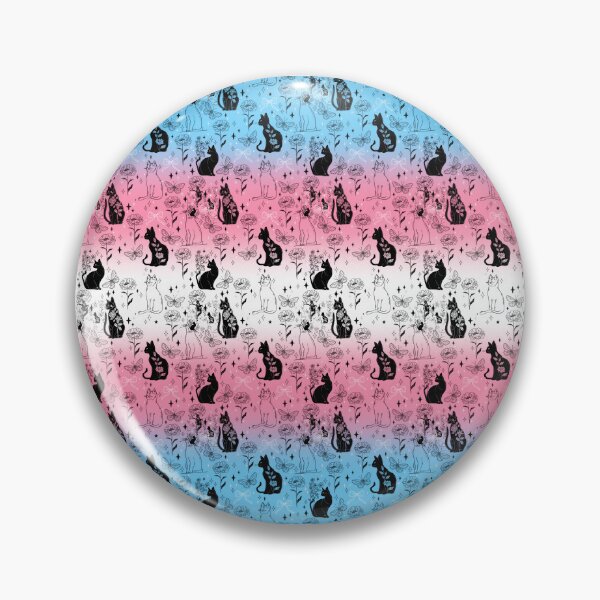 Item preview, Transgender Pride Black Cat Witchy Magic Design designed and sold by Travelslightly.