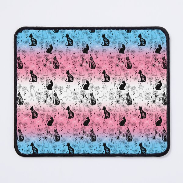 Item preview, Transgender Pride Black Cat Witchy Magic Design designed and sold by Travelslightly.