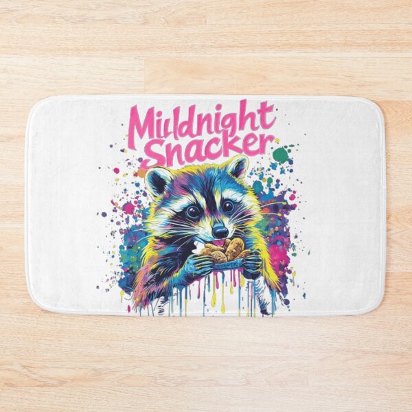 Item preview, Midnight Snacker – Colorful Raccoon Street Art Design designed and sold by AlexLineArt.