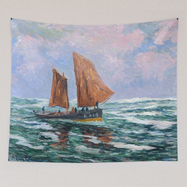Item preview, Barque de pêche en mer designed and sold by SharonTheFirst.