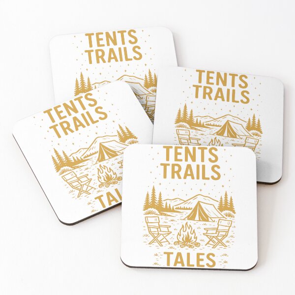 Item preview, Tents Trails Tales Funny Camping Camper designed and sold by LuminOrb.