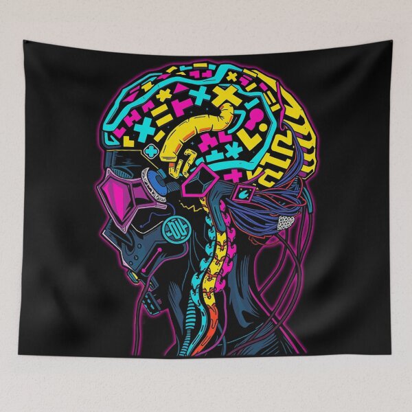 Item preview, Abstract Cyborg, Cyberpunk Brain, Cybergirl designed and sold by Burn-Ego.