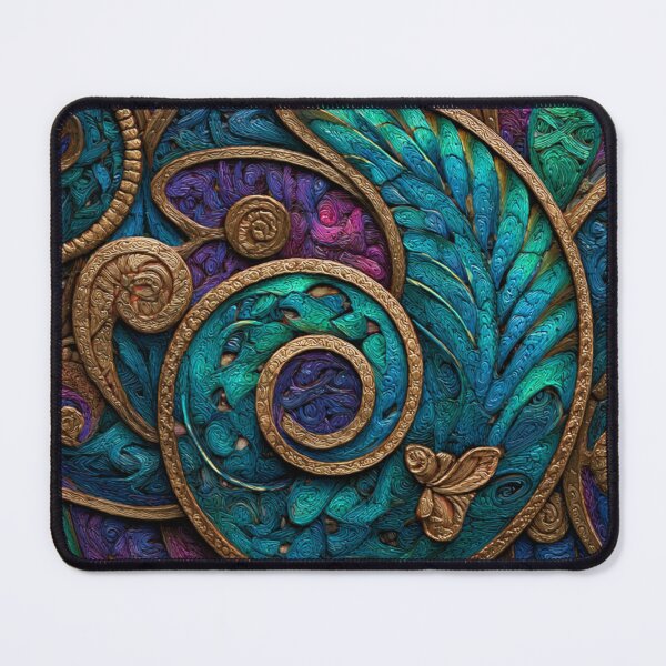 Item preview, New Zealand Māori Paua Pattern Koru Design 476 designed and sold by GrinGalore.