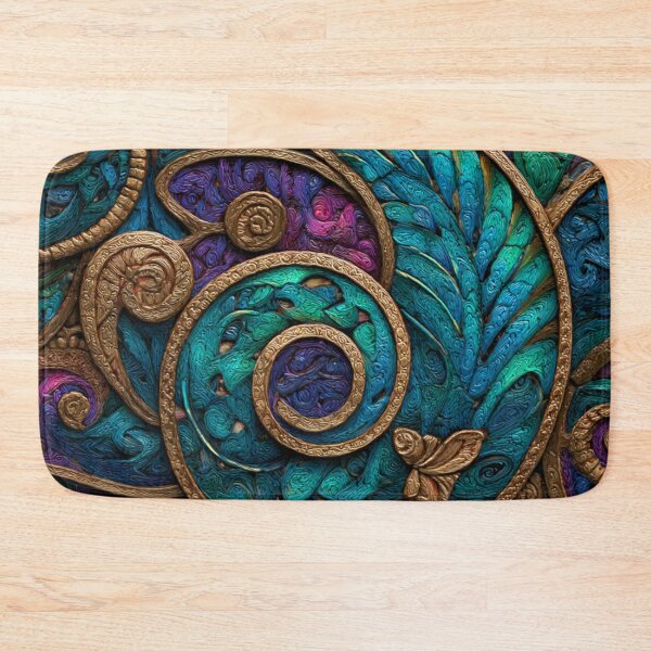 Item preview, New Zealand Māori Paua Pattern Koru Design 476 designed and sold by GrinGalore.