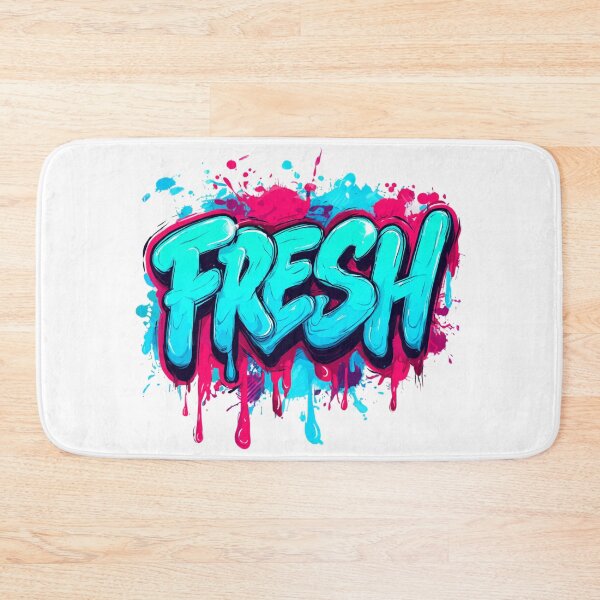 Item preview, FRESH – Neon Graffiti Bubble Lettering with Drips (Street Art) designed and sold by Meiersbeste.