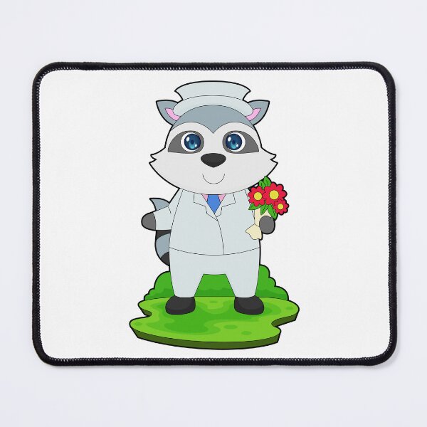 Item preview, Racoon Bunch of flowers Wedding designed and sold by Snabdesign84.