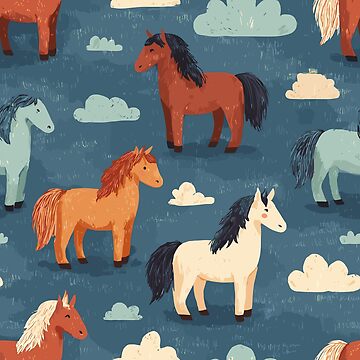 Artwork thumbnail, Sweet Horse Pattern by bapupa