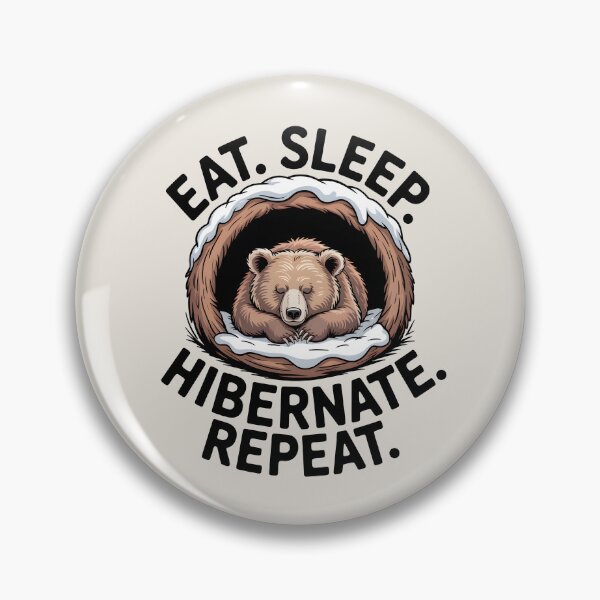 Item preview, Eat Sleep Hibernate Repeat – Funny Winter Bear designed and sold by Jollys-ArtShop.