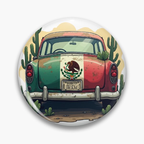 Item preview, Mexican flag Car Bumper designed and sold by Uglyandcute.