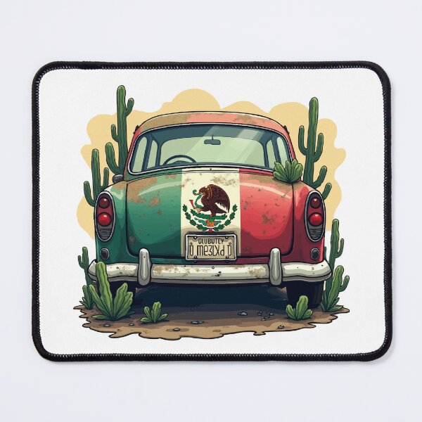 Item preview, Mexican flag Car Bumper designed and sold by Uglyandcute.