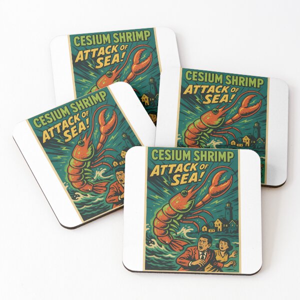Item preview, Cesium Shrimp: Attack of the Sea Comic Poster designed and sold by Made By Sutts.