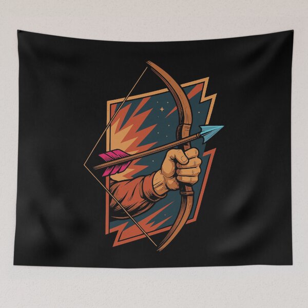 Item preview, Archery Bow Archer Drawn Design designed and sold by LuminOrb.