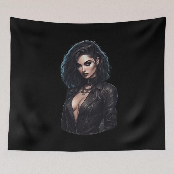 Item preview, Goth Girl, Leather Jacket, Femme Fatale designed and sold by Burn-Ego.