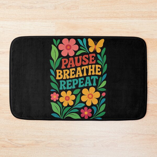 Item preview, Pause Breathe Repeat Mindfulness Affirmation designed and sold by LuminOrb.