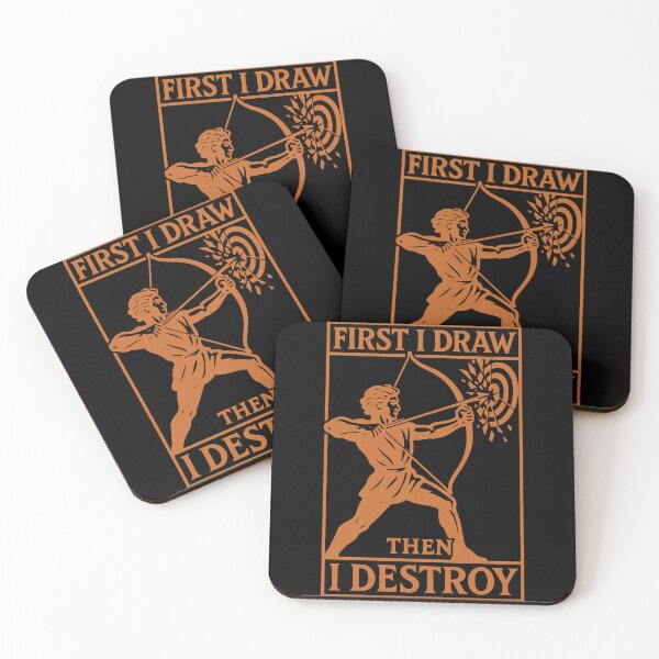 Item preview, First I Draw Then I Destroy Archery Bow Archer designed and sold by LuminOrb.