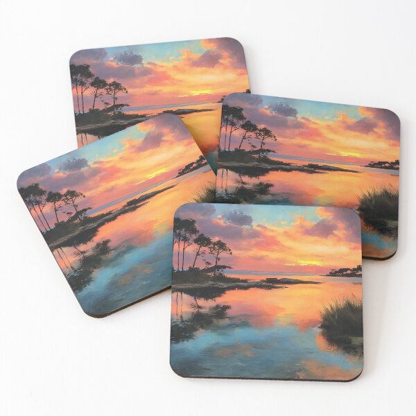 Item preview, Pastel Reflections on Calm Lagoon designed and sold by daila70.