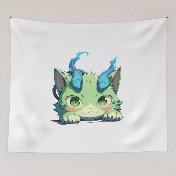 Item preview, Amaimon Blue Exorcist Demon Playful Peeking Chibi Anime designed and sold by TorbenKuhano.