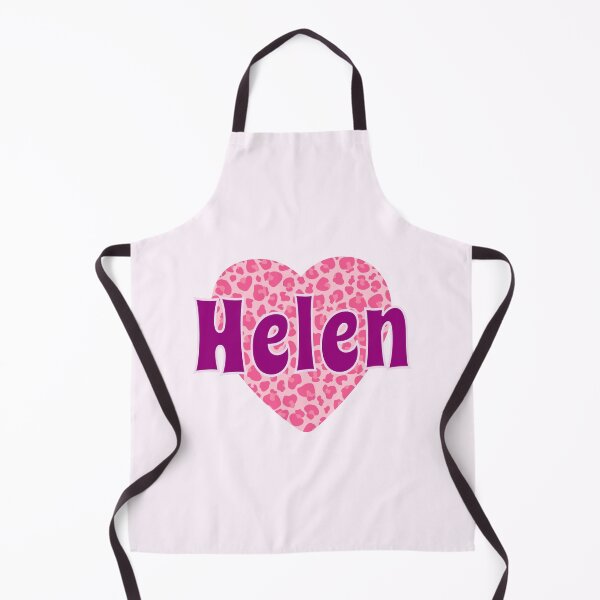 Item preview, Helen Name Pink Leopard Heart  designed and sold by Jeallan Designs.