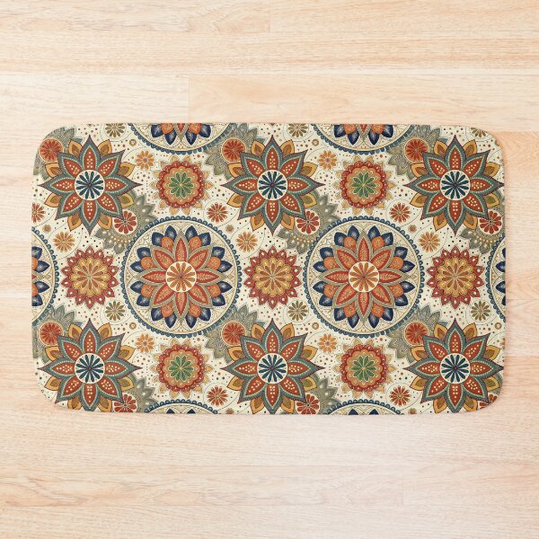 Item preview, Seamless Bohemian Mandala Floral Pattern designed and sold by RGShirtWorks.