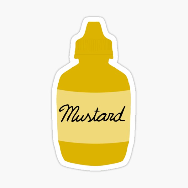 Mustard Bottle Sticker