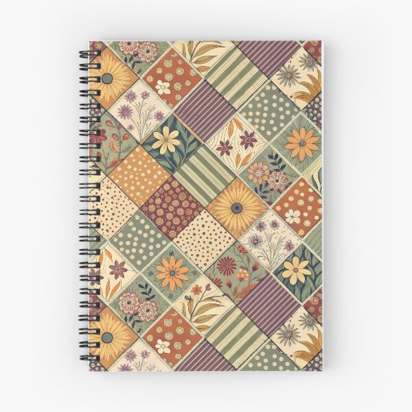 Item preview, Vintage Floral Patchwork Quilt Pattern designed and sold by ML-Media.