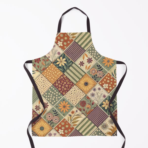 Item preview, Vintage Floral Patchwork Quilt Pattern designed and sold by ML-Media.